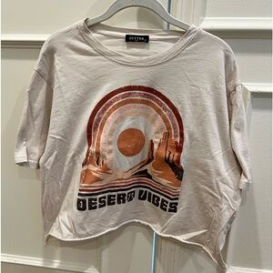 “Desert Vibes” ladies cropped t-shirt Size L